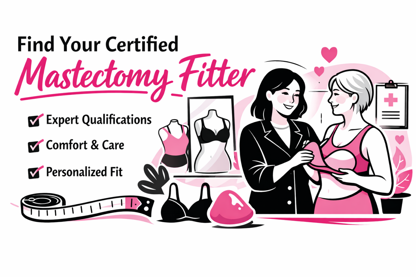 how to choose a certified post mastectomy fitter, abc, boc, aabcp,