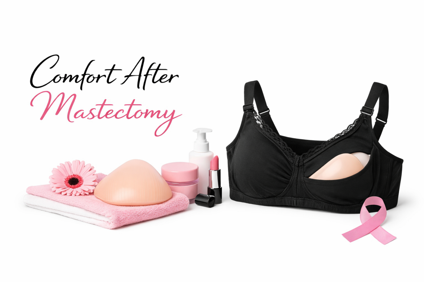 comfort, breast prosthesis, mastectomy bra, certified mastectomy fitters, abc, boc, aabcp, silicone material science, bra design